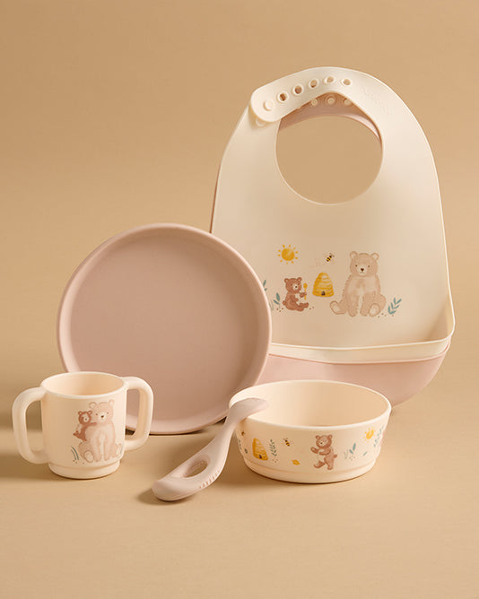 baby silicone dinner set
