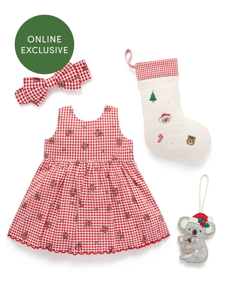 Christmas Gingham Gift Set