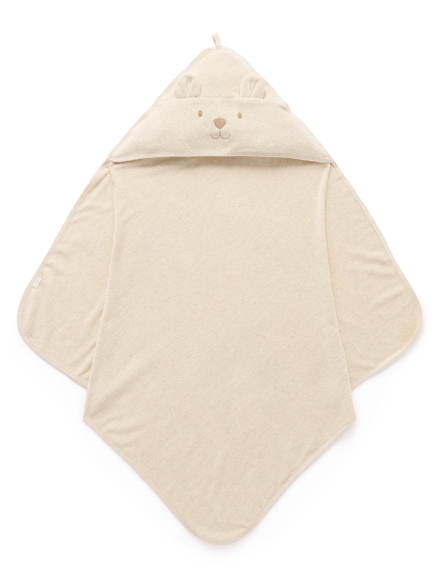 Beige Hooded Bear Towel - Baby Homewares – Purebaby
